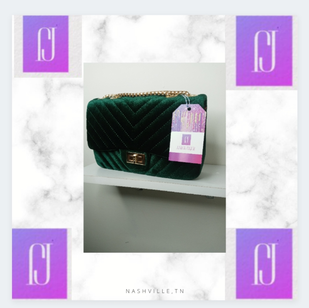 New Solid Chain Lock shoulder Bag